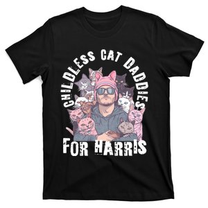 Cat Daddies For Harris Vote Hat Feminist Cat Dad T-Shirt