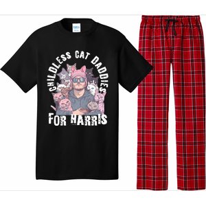 Cat Daddies For Harris Vote Hat Feminist Cat Dad Pajama Set