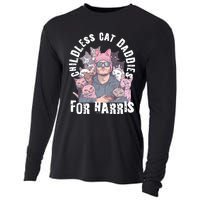 Cat Daddies For Harris Vote Hat Feminist Cat Dad Cooling Performance Long Sleeve Crew