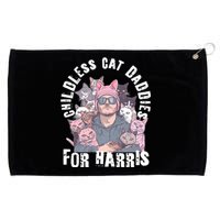 Cat Daddies For Harris Vote Hat Feminist Cat Dad Grommeted Golf Towel