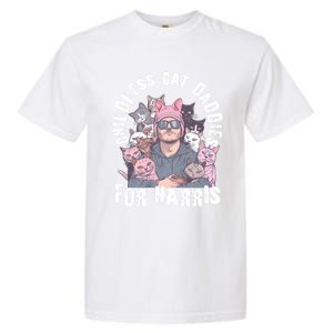 Cat Daddies For Harris Vote Hat Feminist Cat Dad Garment-Dyed Heavyweight T-Shirt