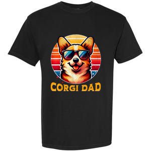 Corgi Dad Father Day Gift For Lovers Funn Garment-Dyed Heavyweight T-Shirt