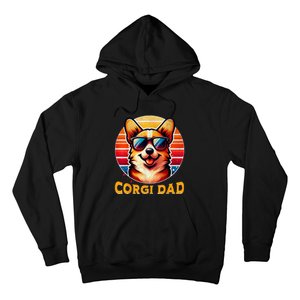 Corgi Dad Father Day Gift For Lovers Funn Hoodie