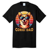 Corgi Dad Father Day Gift For Lovers Funn Tall T-Shirt