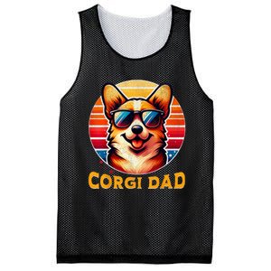 Corgi Dad Father Day Gift For Lovers Funn Mesh Reversible Basketball Jersey Tank