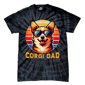 Corgi Dad Father Day Gift For Lovers Funn Tie-Dye T-Shirt