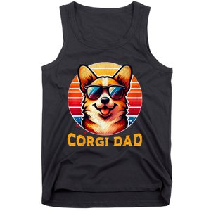 Corgi Dad Father Day Gift For Lovers Funn Tank Top