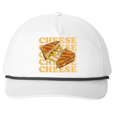 Cheese Design For A Grilled Cheese Lover Gift Snapback Five-Panel Rope Hat