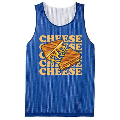 Cheese Design For A Grilled Cheese Lover Gift Mesh Reversible Basketball Jersey Tank