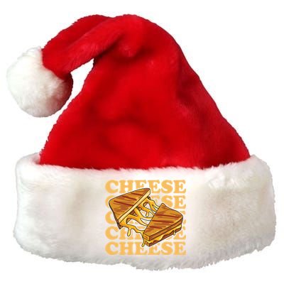 Cheese Design For A Grilled Cheese Lover Gift Premium Christmas Santa Hat