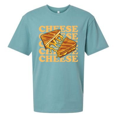 Cheese Design For A Grilled Cheese Lover Gift Sueded Cloud Jersey T-Shirt