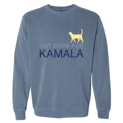 Cat Dads For Kamala Harris For President 2024 Garment-Dyed Sweatshirt