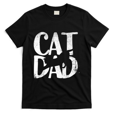 Cat Dad Fathers Day Christmas Birthday Best Vintage T-Shirt