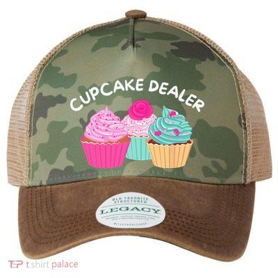 Cupcake Dealer Funny Cupcake Baker Pastry Baking Gift Legacy Tie Dye Trucker Hat