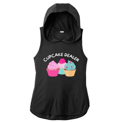 Cupcake Dealer Funny Cupcake Baker Pastry Baking Gift Ladies PosiCharge Tri-Blend Wicking Draft Hoodie Tank