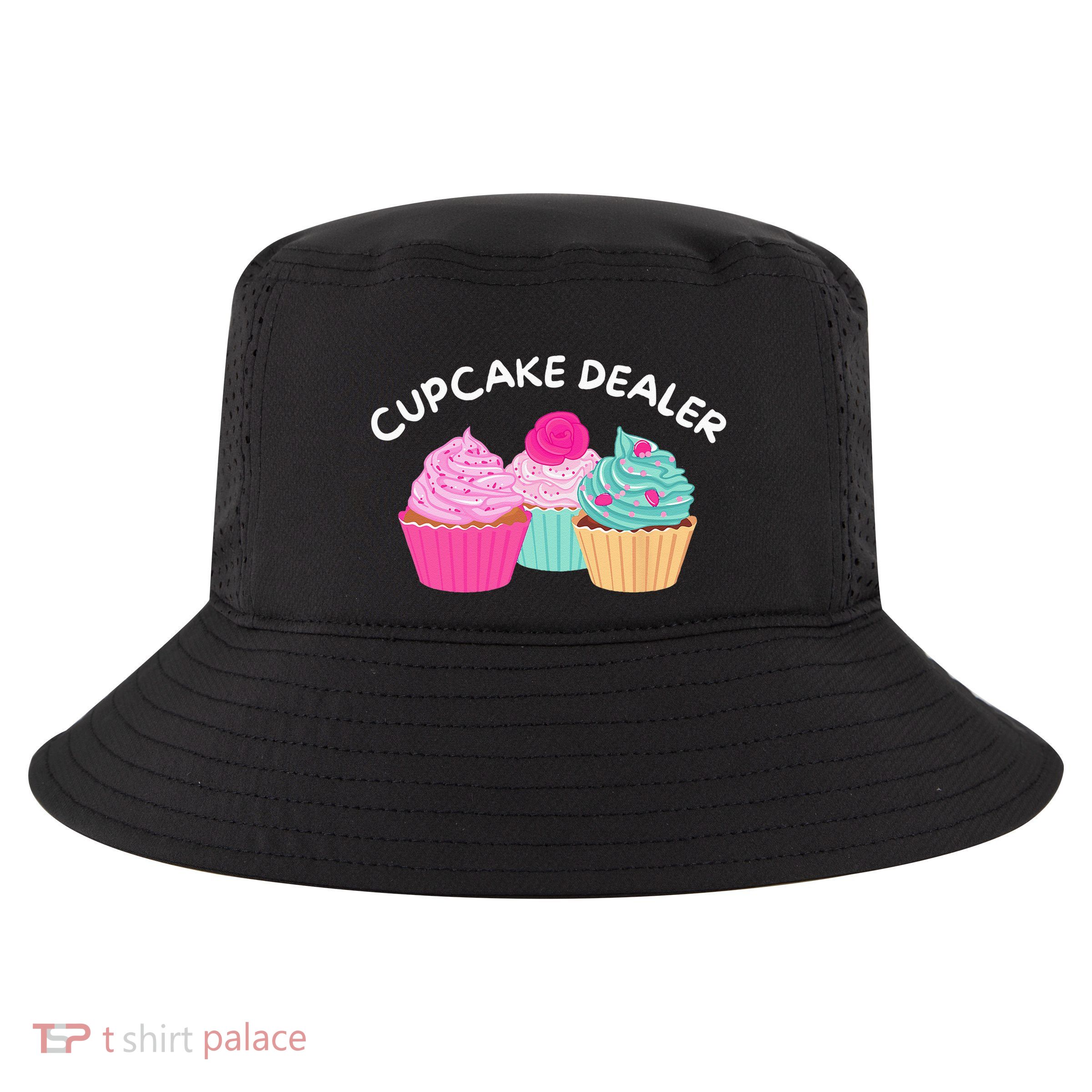 Cupcake Dealer Funny Cupcake Baker Pastry Baking Gift Cool Comfort Performance Bucket Hat