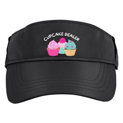 Cupcake Dealer Funny Cupcake Baker Pastry Baking Gift Adult Drive Performance Visor