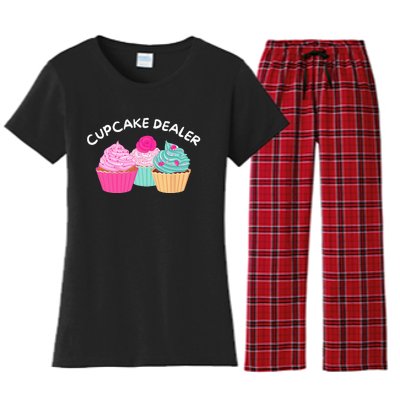 Cupcake Dealer Funny Cupcake Baker Pastry Baking Gift Women's Flannel Pajama Set