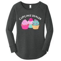 Cupcake Dealer Funny Cupcake Baker Pastry Baking Gift Women's Perfect Tri Tunic Long Sleeve Shirt