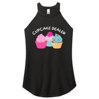 Cupcake Dealer Funny Cupcake Baker Pastry Baking Gift Women's Perfect Tri Rocker Tank