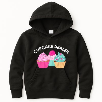 Cupcake Dealer Funny Cupcake Baker Pastry Baking Gift Kids Hoodie