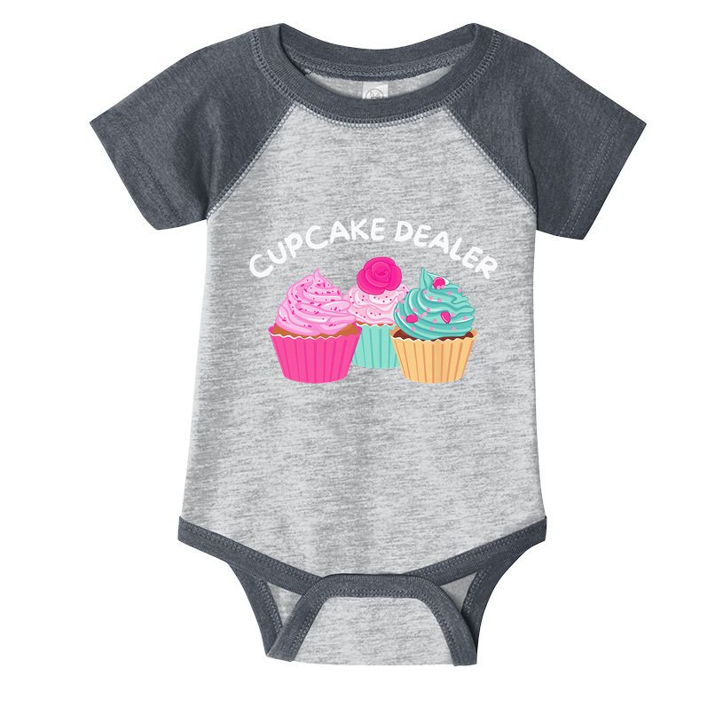 Cupcake Dealer Funny Cupcake Baker Pastry Baking Gift Infant Baby Jersey Bodysuit