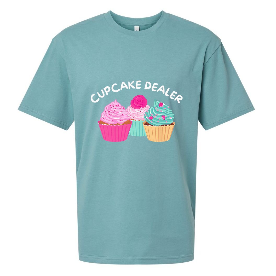 Cupcake Dealer Funny Cupcake Baker Pastry Baking Gift Sueded Cloud Jersey T-Shirt