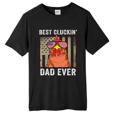 Chicken Dad Funny Farm Best Cluckin' Dad Ever Chicken  Tall Fusion ChromaSoft Performance T-Shirt