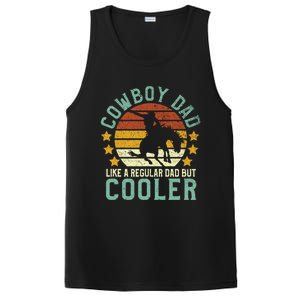 Cow Dad Funny Horseback Rider Rancher And Horse Lover Gift Meaningful Gift PosiCharge Competitor Tank