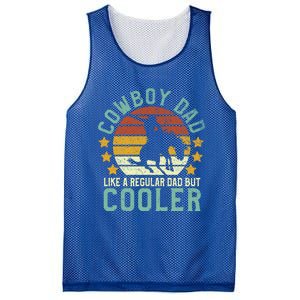 Cow Dad Funny Horseback Rider Rancher And Horse Lover Gift Meaningful Gift Mesh Reversible Basketball Jersey Tank