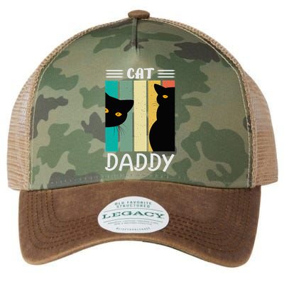 Cat Daddy Funny Cats for Fathers Day Legacy Tie Dye Trucker Hat
