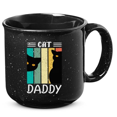 Cat Daddy Funny Cats for Fathers Day 15oz Campfire Ceramic Mug