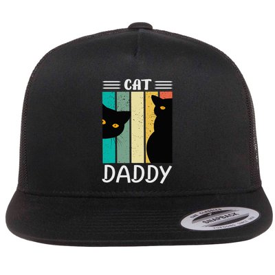 Cat Daddy Funny Cats for Fathers Day Flatbill Hat