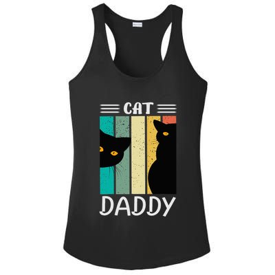 Cat Daddy Funny Cats for Fathers Day Ladies PosiCharge Competitor Racerback Tank