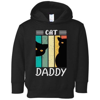 Cat Daddy Funny Cats for Fathers Day Toddler Hoodie