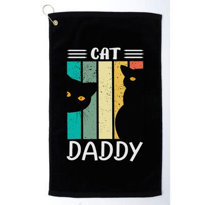 Cat Daddy Funny Cats for Fathers Day Golf Towel