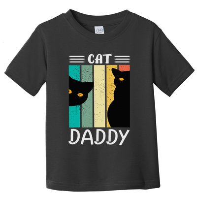 Cat Daddy Funny Cats for Fathers Day Toddler T-Shirt