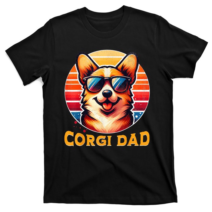 Corgi Dad Father Day Gift For Lovers Funny T-Shirt