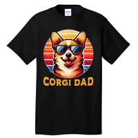 Corgi Dad Father Day Gift For Lovers Funny Tall T-Shirt