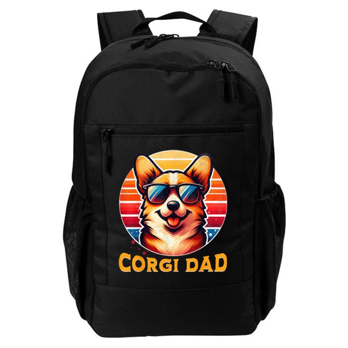 Corgi Dad Father Day Gift For Lovers Funny Daily Commute Backpack