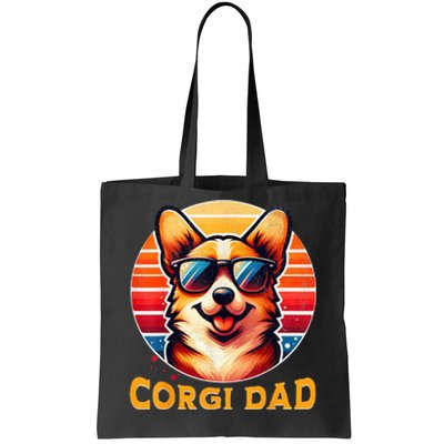 Corgi Dad Father Day Gift For Lovers Funny Tote Bag