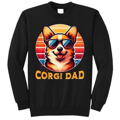 Corgi Dad Father Day Gift For Lovers Funny Tall Sweatshirt