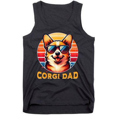 Corgi Dad Father Day Gift For Lovers Funny Tank Top