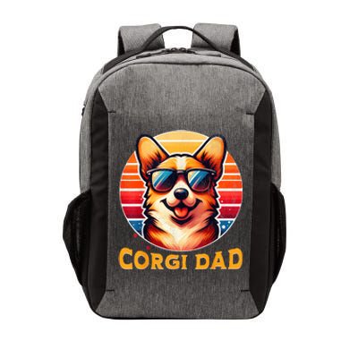 Corgi Dad Father Day Gift For Lovers Funny Vector Backpack