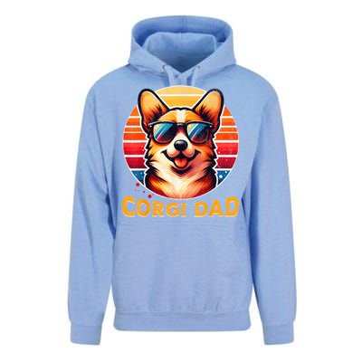 Corgi Dad Father Day Gift For Lovers Funny Unisex Surf Hoodie