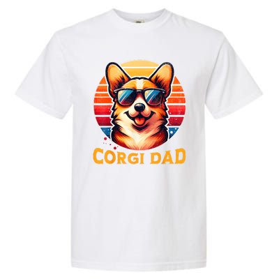 Corgi Dad Father Day Gift For Lovers Funny Garment-Dyed Heavyweight T-Shirt