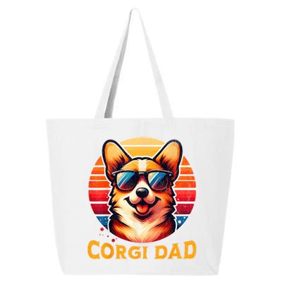 Corgi Dad Father Day Gift For Lovers Funny 25L Jumbo Tote