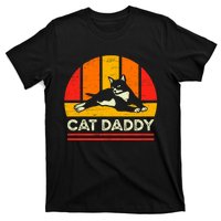 Cat Daddy Father Vintage Black Cats T-Shirt