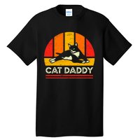 Cat Daddy Father Vintage Black Cats Tall T-Shirt