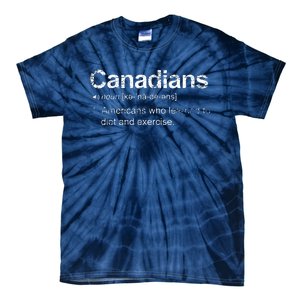 Canadian Definition Funny Anti American Canada Tie-Dye T-Shirt